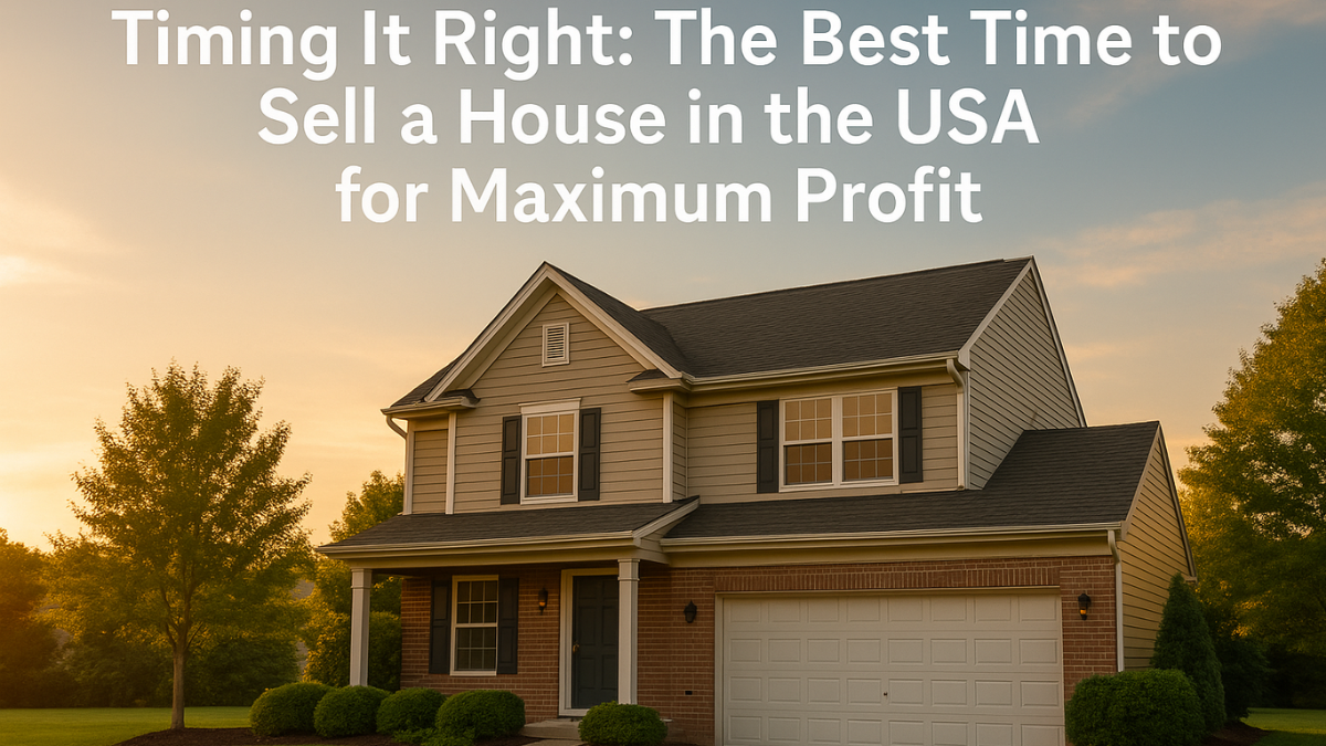 Best time to sell a house in the USA
